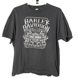 Harley Davidson San Diego California Graphic Tee Short Sleeve Black Mens Size XL